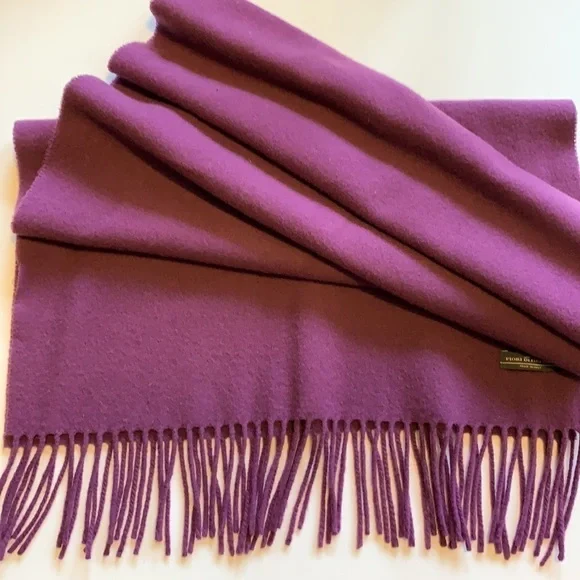 FIORI DI FIRENZE Long wool blanket scarf shawl wrap Italian wool winter luxury - Picture 3 of 8